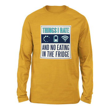 Things I Hate Men/Unisex Drop Shoulder Sweatshirt in Heather Mustard color